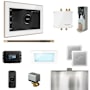 Mr Steam Bliss Linear Package Steam Shower Control Package with Isteamx Control and Linear Steamhead White / Brushed Bronze