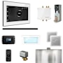Mr Steam Bliss Linear Package Steam Shower Control Package with Isteamx Control and Linear Steamhead White / Matte Black