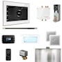 Mr Steam Bliss Linear Package Steam Shower Control Package with Isteamx Control and Linear Steamhead White / Polished Nickel