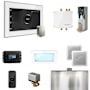Mr Steam Bliss Steam Shower Control Package with iSteamX Control and Steamhead White / Polished Chrome