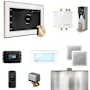Mr Steam Bliss Package Steam Shower Control Package with Isteamx Control and Steamhead White / Polished Gold