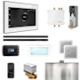 Mr Steam Bliss Max Steam Shower Control Package with iSteamX Control and Linear Steamhead White / Matte Black