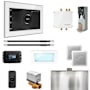 Mr Steam Bliss Max Steam Shower Control Package with iSteamX Control and Linear Steamhead White / Polished Chrome
