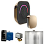 Mr Steam Butler Touch Package Steam Shower Control Package with Tempotouch Control and Steamhead Polished Gold