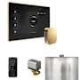 Mr Steam Xbutler Package Steam Shower Control Package with Isteamx Control and Steamhead Black / Polished Brass