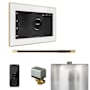Mr Steam XButler Linear Steam Shower Control Package with iSteamX Control and Linear Steamhead White / Polished Brass