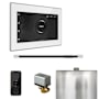 Mr Steam XButler Linear Steam Shower Control Package with iSteamX Control and Linear Steamhead White / Polished Chrome