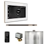 Mr Steam Xbutler Linear Package Steam Shower Control Package with Isteamx Control and Linear Steamhead White / Polished Gold