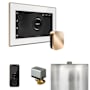 Mr Steam Xbutler Package Steam Shower Control Package with Isteamx Control and Steamhead White / Polished Gold