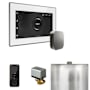 Mr Steam Xbutler Package Steam Shower Control Package with Isteamx Control and Steamhead White / Satin Steel