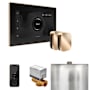 Mr Steam Xbutler Max Package Steam Shower Control Package with Isteamx Control and Steamhead Black / Polished Gold