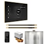 Mr Steam Xbutler Max Linear Package Steam Shower Control Package with Isteamx Control and Linear Steamhead Black / Polished Brass