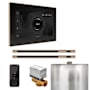Mr Steam Xbutler Max Linear Package Steam Shower Control Package with Isteamx Control and Linear Steamhead Black / Polished Gold