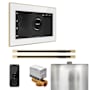 Mr Steam Xbutler Max Linear Package Steam Shower Control Package with Isteamx Control and Linear Steamhead White / Polished Brass