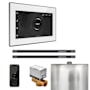 Mr Steam Xbutler Max Linear Package Steam Shower Control Package with Isteamx Control and Linear Steamhead White / Satin Steel