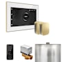 Mr Steam Xbutler Max Package Steam Shower Control Package with Isteamx Control and Steamhead White / Satin Brass