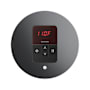 Mr Steam Itempo Round Steam Shower Control and Steamhead Brilliant Black