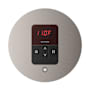 Mr Steam Itempo Round Steam Shower Control and Steamhead Brushed Nickel
