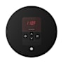 Mr Steam Itempo Round Steam Shower Control and Steamhead Matte Black