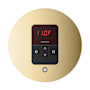 Mr Steam Itempo Round Steam Shower Control and Steamhead Polished Brass