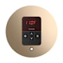 Mr Steam Itempo Round Steam Shower Control and Steamhead Polished Gold