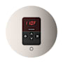 Mr Steam Itempo Round Steam Shower Control and Steamhead Polished Nickel