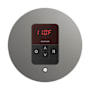 Mr Steam Itempo Round Steam Shower Control and Steamhead Satin Steel