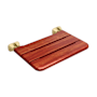 Mr Steam Ms Fold Up Wall Mounted Shower Bench Satin Brass