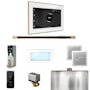 Mr Steam XDream Linear Steam Shower Control Package with iSteamX Control and Linear Steamhead White / Brushed Bronze