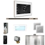 Mr Steam Xdream Linear Package Steam Shower Control Package with Isteamx Control and Linear Steamhead White / Polished Gold