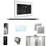 Mr Steam XDream Linear Steam Shower Control Package with iSteamX Control and Linear Steamhead White / Polished Nickel