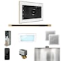 Mr Steam XDream Linear Steam Shower Control Package with iSteamX Control and Linear Steamhead White / Satin Brass