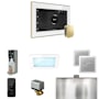 Mr Steam Xdream Package Steam Shower Control Package with Isteamx Control and Steamhead White / Satin Brass