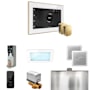 Mr Steam XDream Max Steam Shower Control Package with iSteamX Control and Steamhead White / Polished Brass