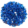 MSI 1/4" Reflective Fire Glass - 20 Pounds Saphire Blue