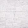 MSI Stackstone Ledger 9" x 24" Quartzite Hardscape Wall Tile - Splitface Natural Stone Visual - Sold by Pallet (162 SF/Pallet) Arctic White