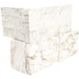 MSI Stackstone Ledger 18" x 9" Splitface Quartzite Thin-Set Hardscape Wall Corner - Sold by Carton (4.5 SF/Carton) Royal White