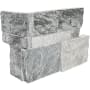 MSI Stackstone Ledger 18" x 9" Splitface Quartzite Thin-Set Hardscape Wall Corner - Sold by Carton (4.5 SF/Carton) Sierra Blue
