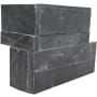 MSI Stackstone Ledger 18" x 9" Splitface Slate Thin-Set Hardscape Wall Corner - Sold by Carton (4.5 SF/Carton) Premium Black