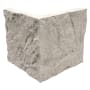 MSI Varying Length Hardscape Wall Corner - Splitface Natural Stone Visual -Sold by Carton (5.5 SF/Carton) Cottonwood White
