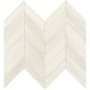 MSI Watercolor - 12" x 15" Chevron Mosaic Sheet - Matte Porcelain Visual - Sold by Carton (5 SF/Carton) Bianco