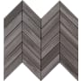 MSI Watercolor - 12" x 15" Chevron Mosaic Sheet - Matte Porcelain Visual - Sold by Carton (5 SF/Carton) Graphite