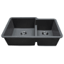 MSI 32" Undermount Double Basin Quartz Composite Kitchen Sink Gray
