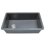 MSI 31-3/4" Undermount Single Basin Quartz Composite Kitchen Sink Gray