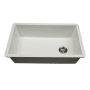 MSI 31-3/4" Undermount Single Basin Quartz Composite Kitchen Sink White