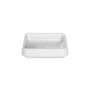 MTI Baths Acquabella Venet-2 18" Rectangular Stone Composite Vessel Bathroom Sink White / Gloss