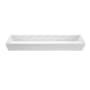 MTI Baths Boutique 47-1/2" Rectangular Sculpture Stone Undermount Bathroom Sink White Matte
