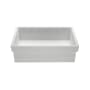 MTI Baths Continuum 20-3/4" Rectangle SculptureStone Semi-Recessed Bathroom Sink Matte White