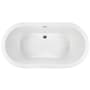 MTI Baths New Yorker 66" Undermount Acrylic Whirlpool Tub with Center Drain and Overflow White