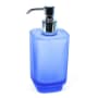 Nameeks Gedy Collection Free Standing Soap Dispenser Satin Light Blue Glass